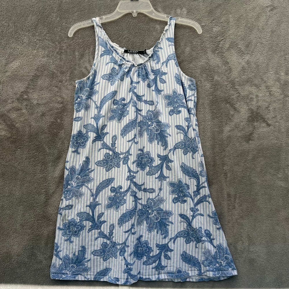 Lauren Ralph Lauren Sleep Dress Nightgown Womens S‎ Paisley Coquette